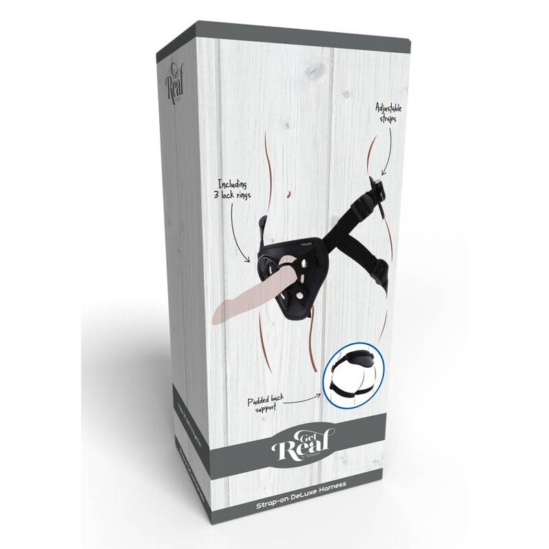 GET REAL - HARNAIS STRAP-ON DELUXE NOIR - Sensualia