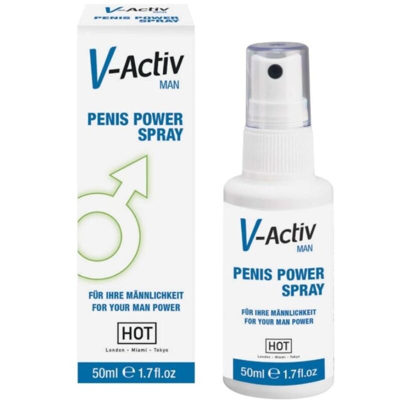 HOT - V-ACTIV PENIS POWER SPRAY HOMME 50ML - Sensualia