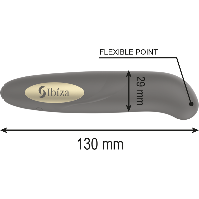 IBIZA - STIMULATEUR DE CLITORIS CHARGEUR USB 10 MODES DE VIBRATION DORÉ 13 X 2,9 - Sensualia