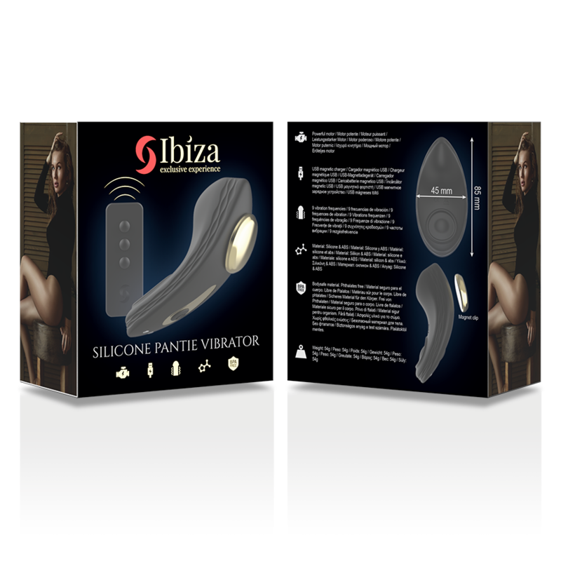 IBIZA - TÉLÉCOMMANDE VIBRATEUR PANTIE EN SILICONE - Sensualia