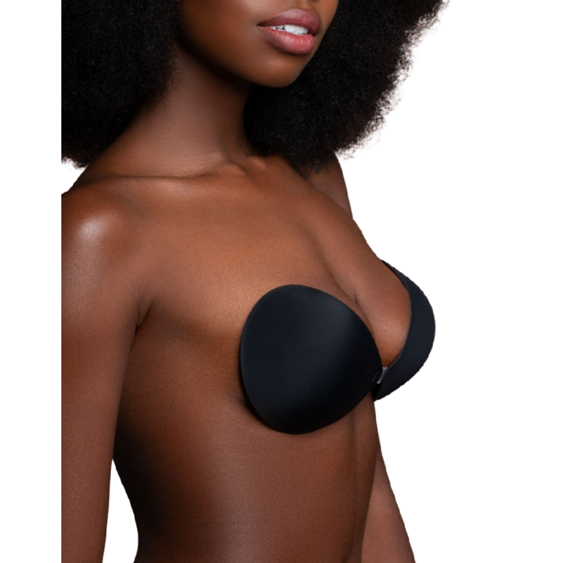 BYE-BRA - SOUTIEN-GORGE INVISIBLE NOIR BONNET A - Sensualia