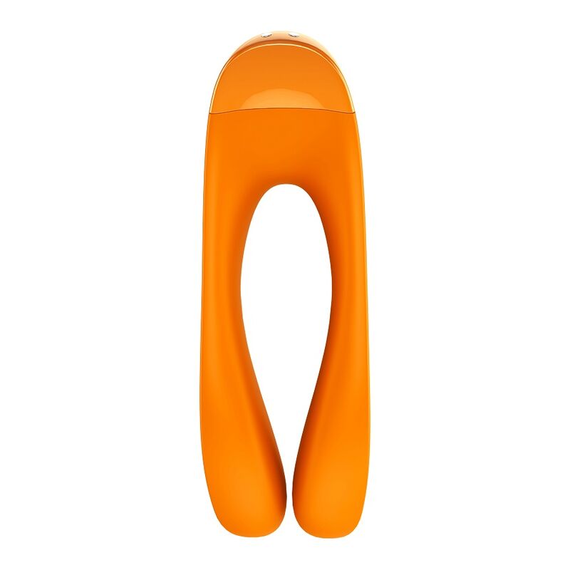 SATISFYER - VIBRATEUR  DOIGTS CANDY CANE ORANGE - Sensualia