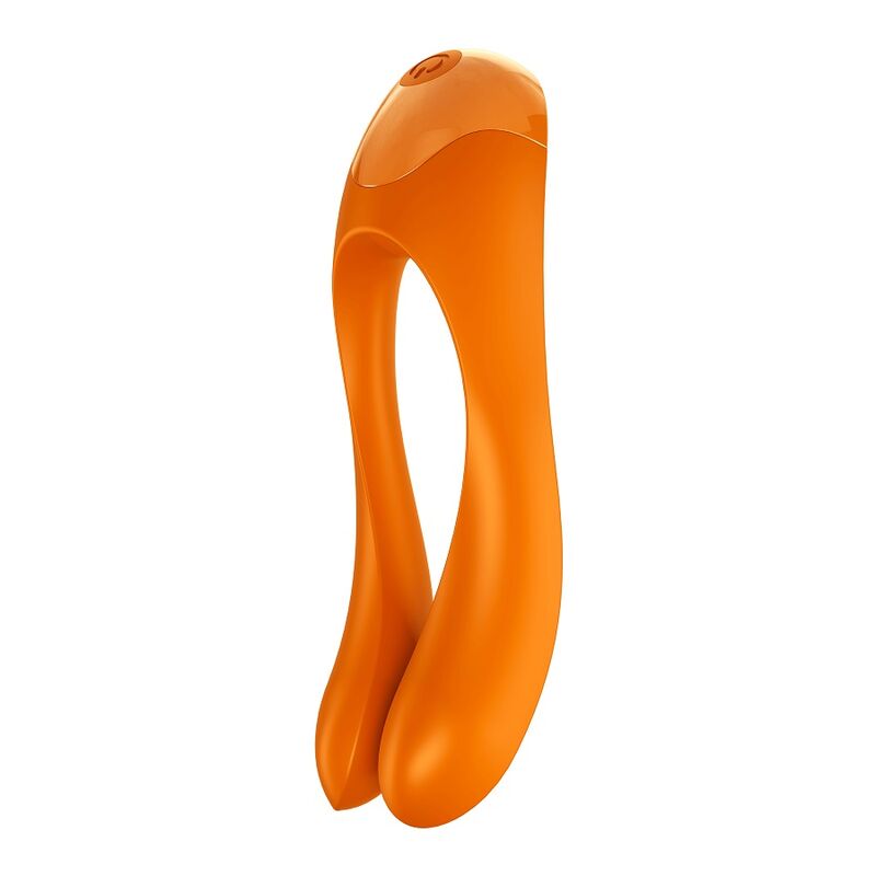 SATISFYER - VIBRATEUR  DOIGTS CANDY CANE ORANGE - Sensualia
