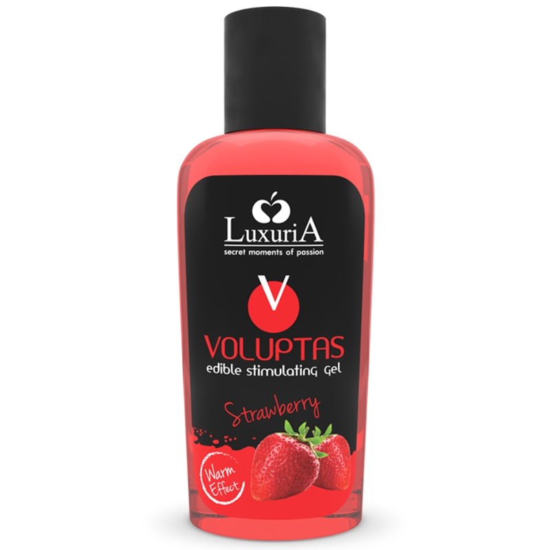INTIMATELINE LUXURIA - VOLUPTAS GEL DE MASSAGE COMESTIBLE EFFET CHAUFFANT - FRAISE 100 ML - Sensualia