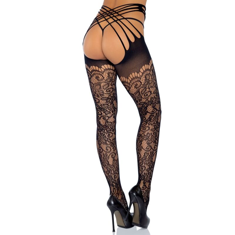 LEG AVENUE - COLLANT ENVELOPPANT CROTHLESS TAILLE UNIQUE - Sensualia