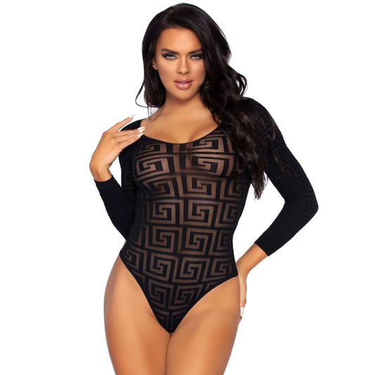 LEG AVENUE - MOSAIC SNAP CROTH BODY TAILLE UNIQUE LEG AVENUE TEDDIES