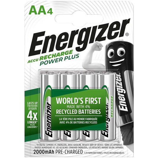 ENERGIZER - PILES RECHARGEABLES AA4 BLISTER 4 - Sensualia