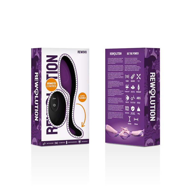 REWOLUTION - REWOVO TÉLÉCOMMANDE VIBRATEUR  OEUFS - Sensualia