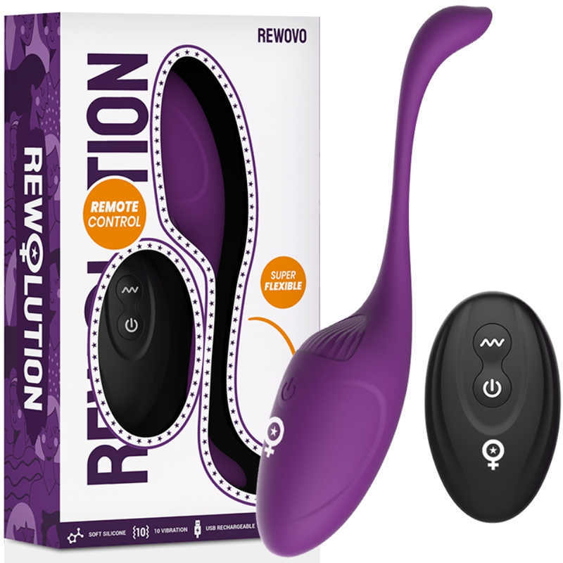 REWOLUTION - REWOVO TÉLÉCOMMANDE VIBRATEUR  OEUFS - Sensualia