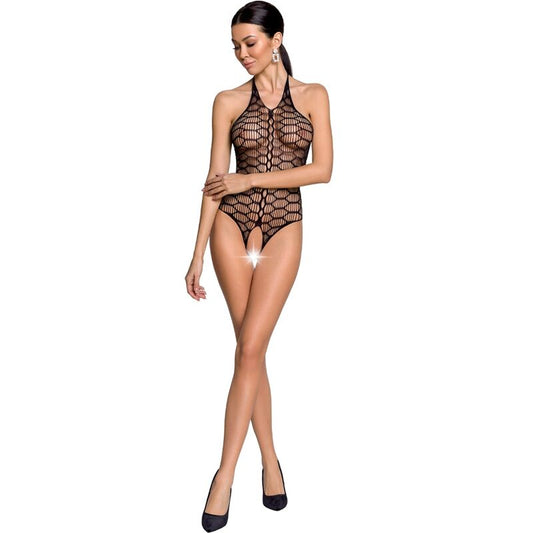 PASSION - FEMME BS087 BODYSTOCKING NOIR TAILLE UNIQUE - Sensualia