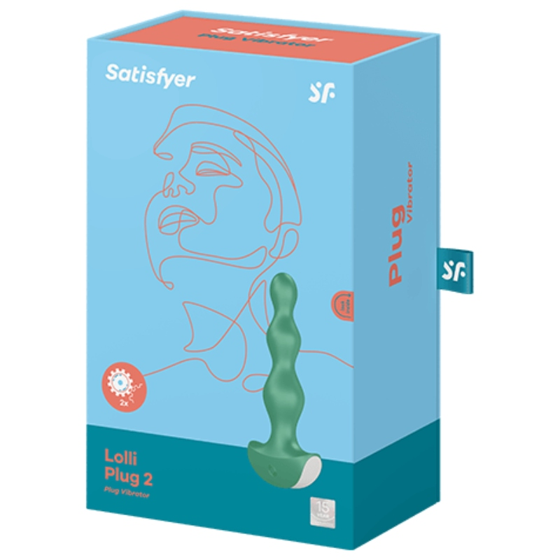 SATISFYER - LOLLI PLUG 2 PLUG VIBRATOR GRIS - Sensualia