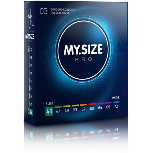 MY SIZE - PRO PRESERVATIFS 45 MM 3 UNITES MY SIZE PRO