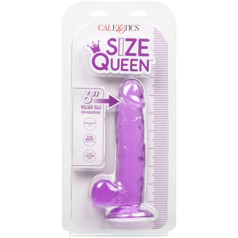 CALEXOTICS - GODE REINE TAILLE VIOLET 15.3 CM - Sensualia