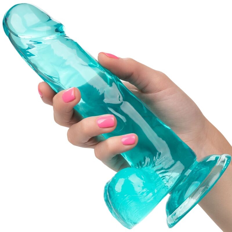 CALEXOTICS - GODE TAILLE REINE BLEU 15.3 CM - Sensualia