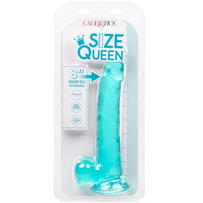CALEXOTICS - GODE TAILLE REINE BLEU 20.3 CM - Sensualia