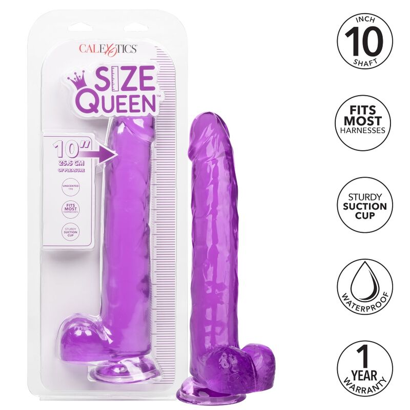 CALEXOTICS - GODE REINE TAILLE VIOLET 25.5 CM - Sensualia