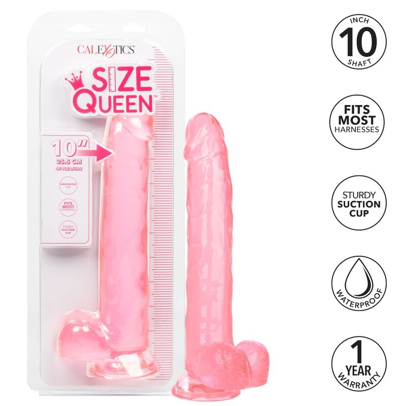 CALEXOTICS - GODE REINE TAILLE ROSE 25.5 CM - Sensualia