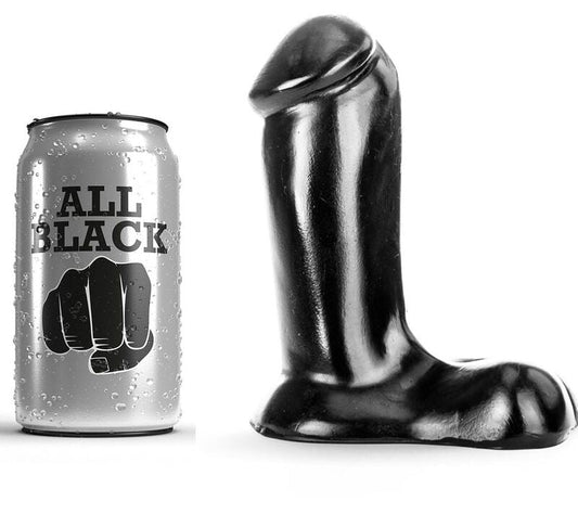 ALL BLACK - GODE RÉALISTE 14 CM ALL BLACK