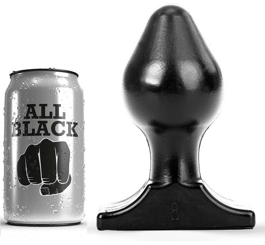 ALL BLACK - PLUG ANAL 16X8 CM ALL BLACK