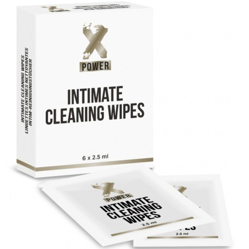 XPOWER - LINGETTES NETTOYANTES INTIME 6 UNITÉS - Sensualia