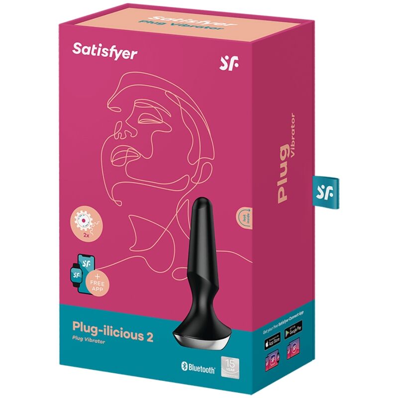 SATISFYER - VIBRATEUR PLUG ILICIOUS 2 PLUG NOIR - Sensualia