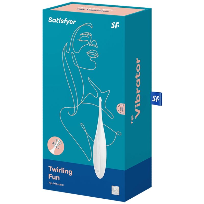 SATISFYER - VIBRATEUR TWIRLING FUN TIP BLANC - Sensualia