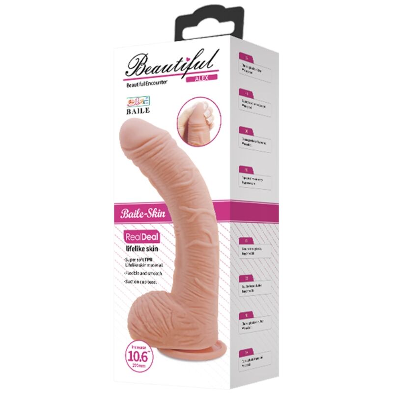 BAILE - GODE EN PEAU RÉALISTE ALEX 27 CM - Sensualia