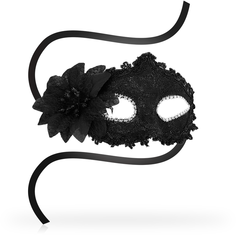 OHMAMA - MASQUES ANTIZAZ FLEUR CÔTÉ STYLE VÉNITIEN - NOIR - Sensualia