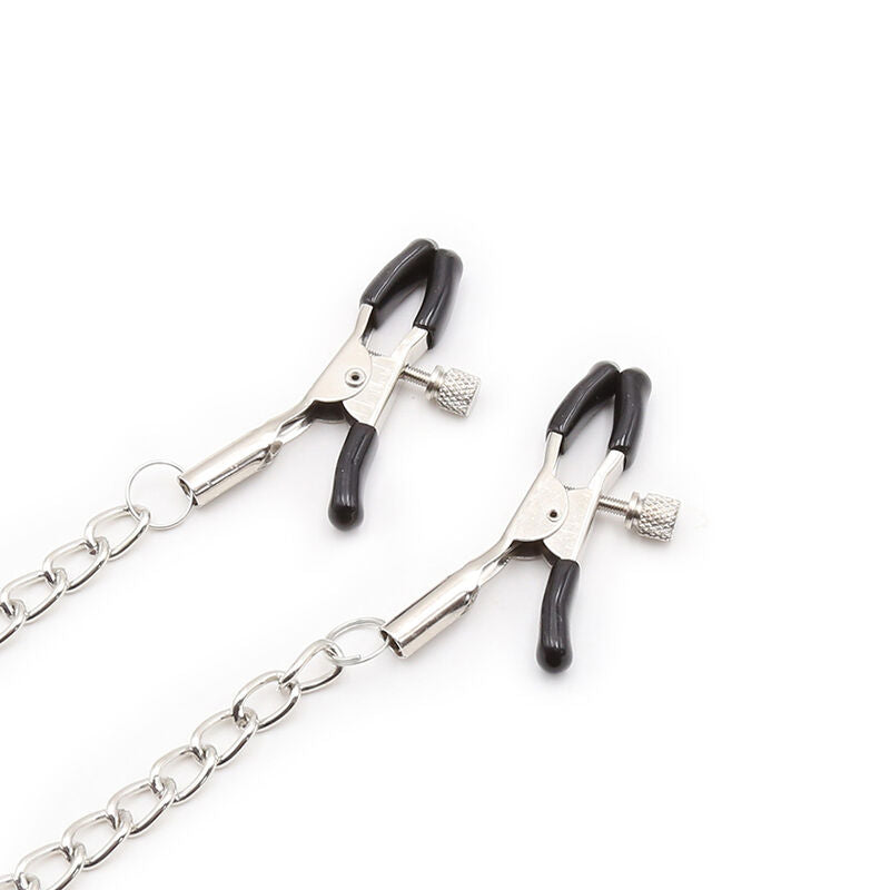 OHMAMA FETISH - RING GAG AVEC CHAÎNES ET PINCES À TÉLÉNOLS OHMAMA FETISH