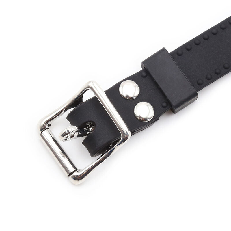 OHMAMA FETISH - RING GAG AVEC CHAÎNES ET PINCES À TÉLÉNOLS - Sensualia