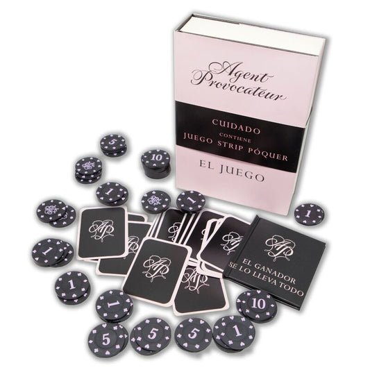 DIABLO PICANTE - JEU DE JETONS ET CARTES DE POKER  RAYURES - Sensualia