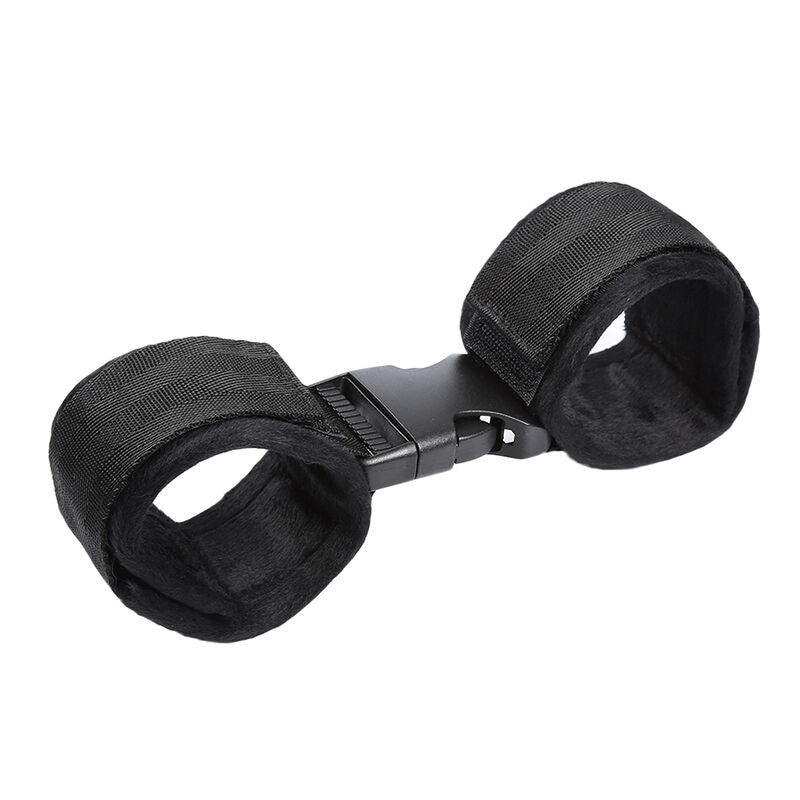 OHMAMA FETISH - FERMETURE  CROCHET ET BOUCLE RETENUES DE POIGNET EN NYLON - Sensualia