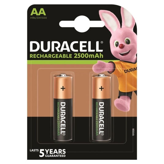 DURACELL - BATTERIE RECHARGEABLE HR6 AA 2500mAh 2 UNIT? - Sensualia