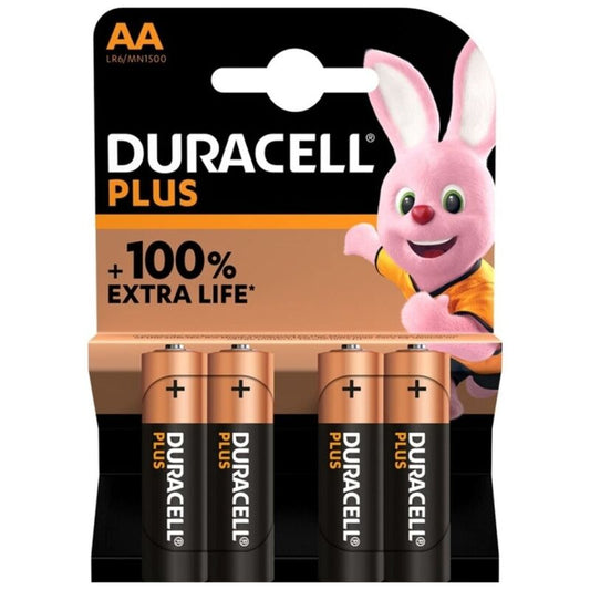 DURACELL - PILE ALCALINE PLUS POWER 100 AA LR6 4 UNIT? - Sensualia