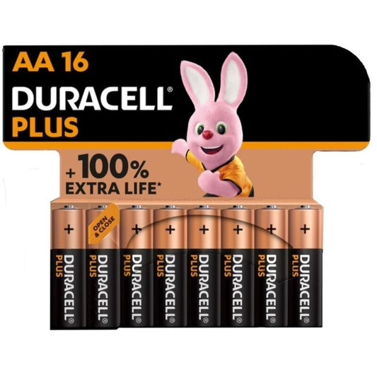 DURACELL - PILE ALCALINE PLUS POWER 100 AA LR6 16 UNIT? - Sensualia