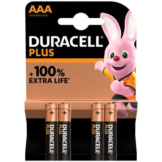 DURACELL - PILE ALCALINE PLUS POWER 100 AAA LR03 4 UNIT? - Sensualia