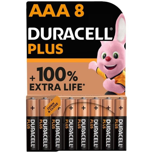 DURACELL - PILE ALCALINE PLUS POWER 100 AAA LR03 8 UNIT? - Sensualia