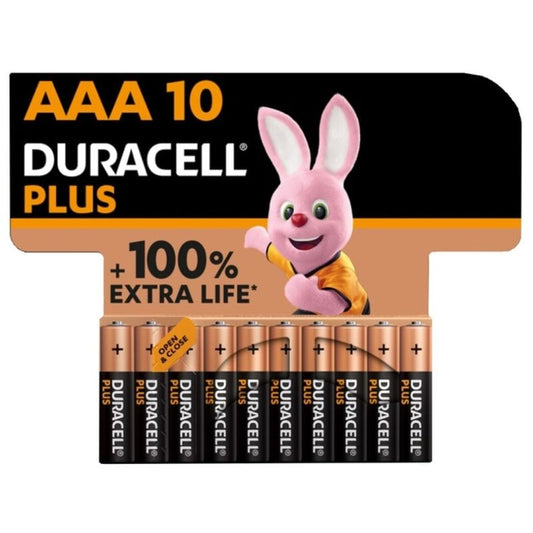 DURACELL - PILE ALCALINE PLUS POWER 100 AAA LR03 10 UNIT? - Sensualia