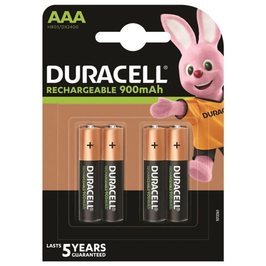 DURACELL - BATTERIE RECHARGEABLE HR03 AAA 900mAh 4 UNIT? - Sensualia