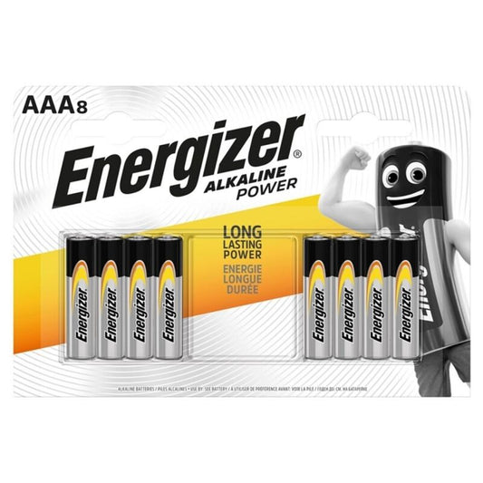 ENERGIZER - PILE ALCALINE PUISSANCE AAA LR03 8 UNIT? - Sensualia