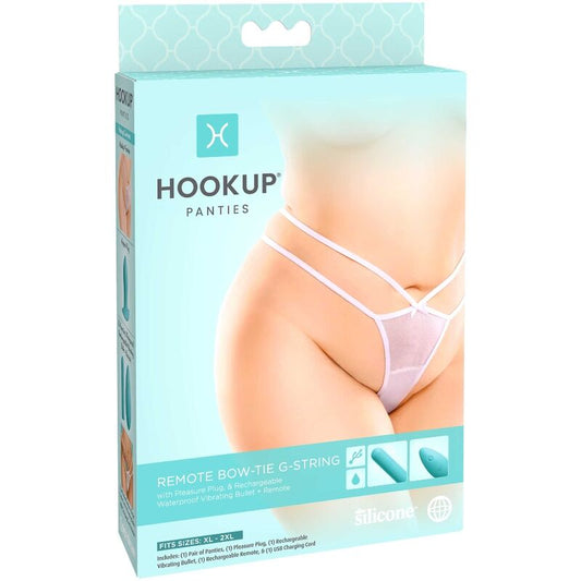 HOOK UP PANTIES - REMOTE BOW-TIE G-STRING SIZE XL/XXL HOOK UP