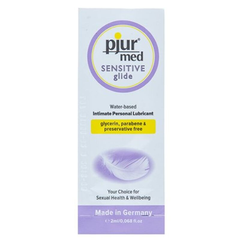 PJUR - MED LUBRIFIANT  BASE EAU SENSITIVE GLIDE 2 ML - Sensualia