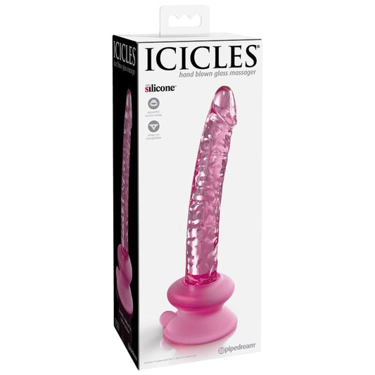 ICICLES - N. 86 GODE EN VERRE AVEC VENTOUSE - Sensualia