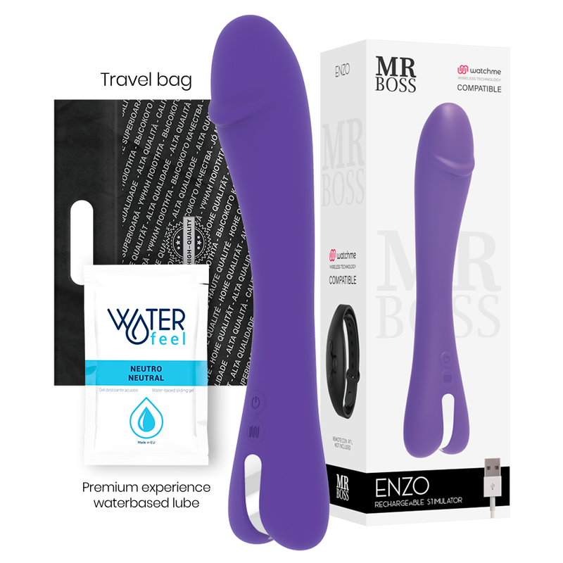 MR BOSS - ENZO VIBRATEUR WATCHME TECHNOLOGIE SANS FIL COMPATIBLE - Sensualia