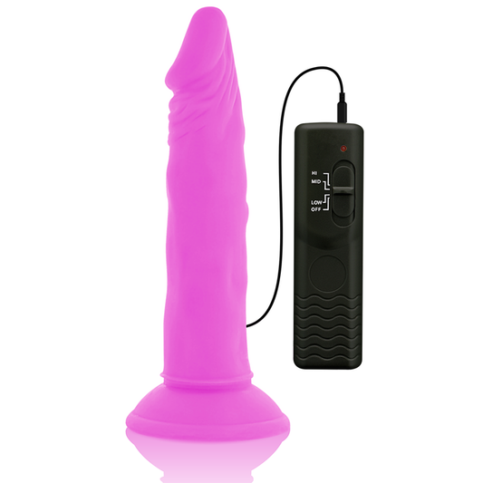 DIVERSIA - DILDO VIBRANT FLEXIBLE VIOLET 23 CM -O- 4.3 CM - Sensualia