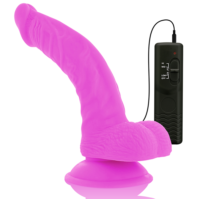 DIVERSIA - DILDO VIBRANT FLEXIBLE VIOLET 21.5 CM -O- 4.5 CM - Sensualia