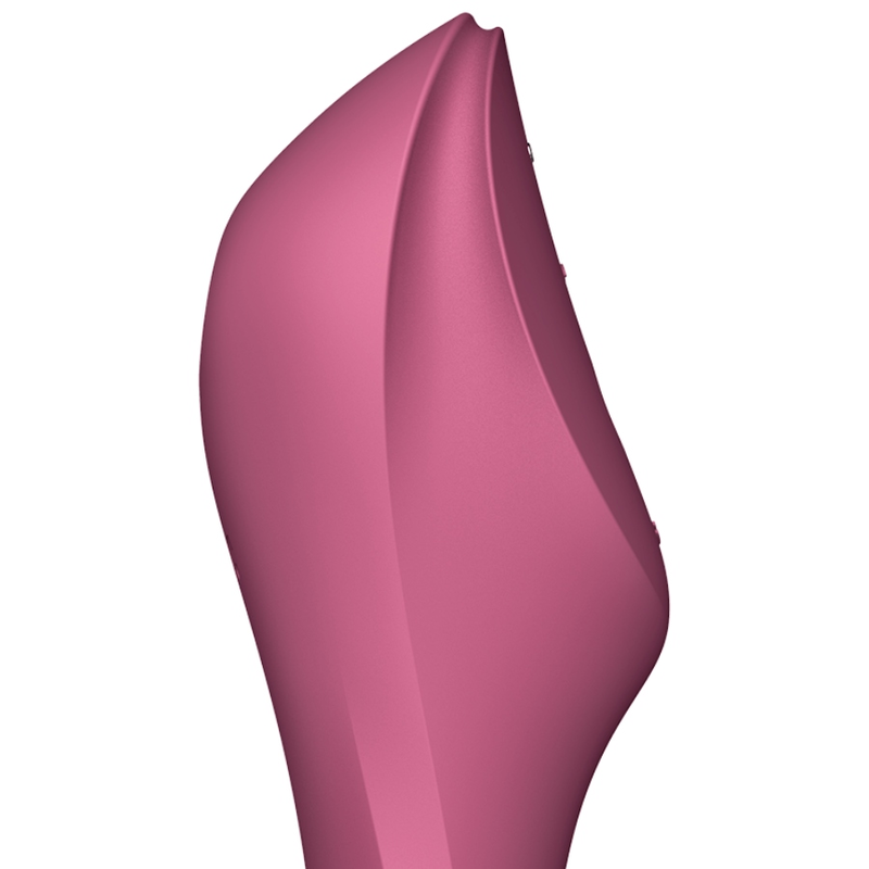SATISFYER - STIMULATEUR ET VIBRATEUR CURVY TRINITY 3 ROUGE - Sensualia