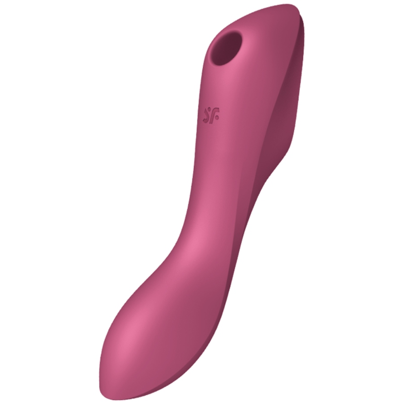 SATISFYER - STIMULATEUR ET VIBRATEUR CURVY TRINITY 3 ROUGE - Sensualia