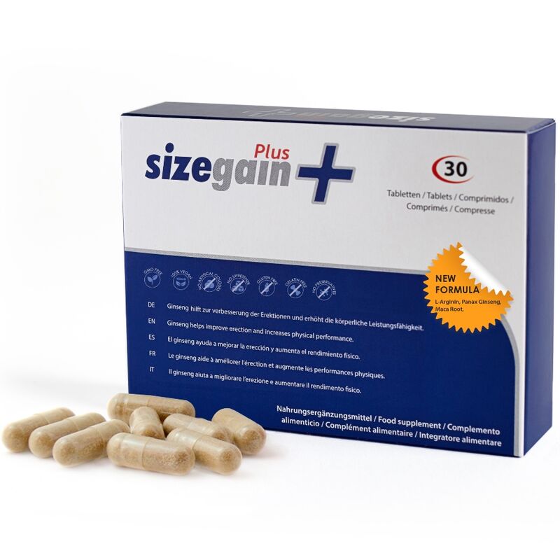500 COSMETICS - PILULES SIZEGAIN PLUS POUR AGRANDIR LE PÉNIS - Sensualia