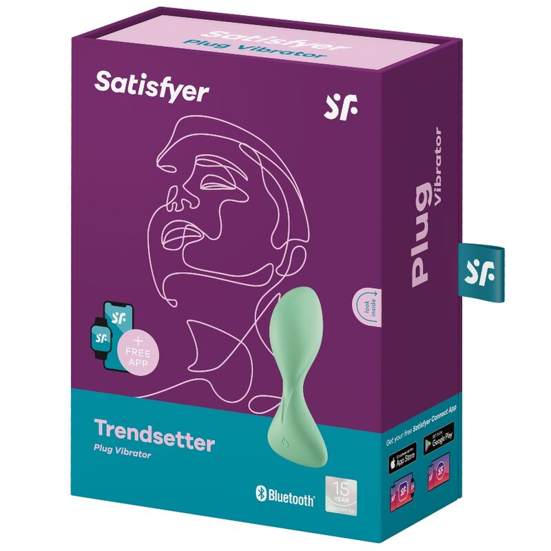 SATISFYER - APPLICATION DE PLUG VIBRANT TRENDSETTER NOIR - Sensualia
